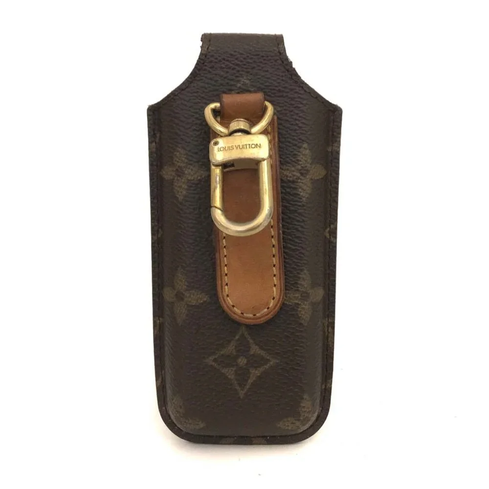Authentic Louis Vuitton Etui Telephone Monogram Case Japan/Vintage Phone Holder